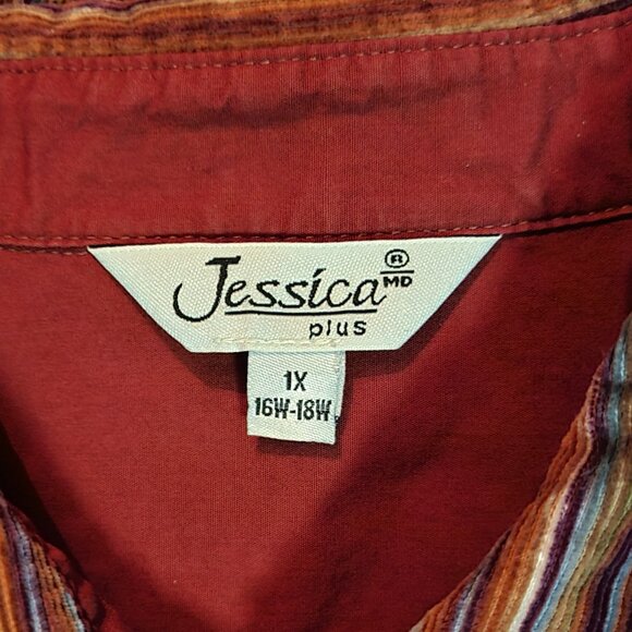 1X | Jessica | Long Sleeved Button Down Shirt - Picture 4 of 5